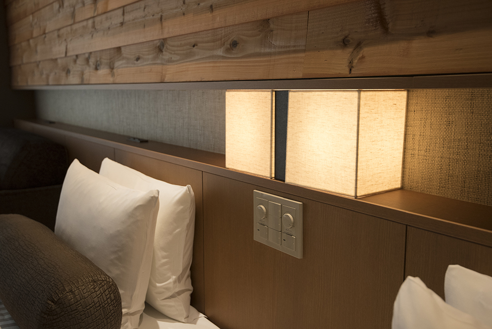 自然と共存する客室