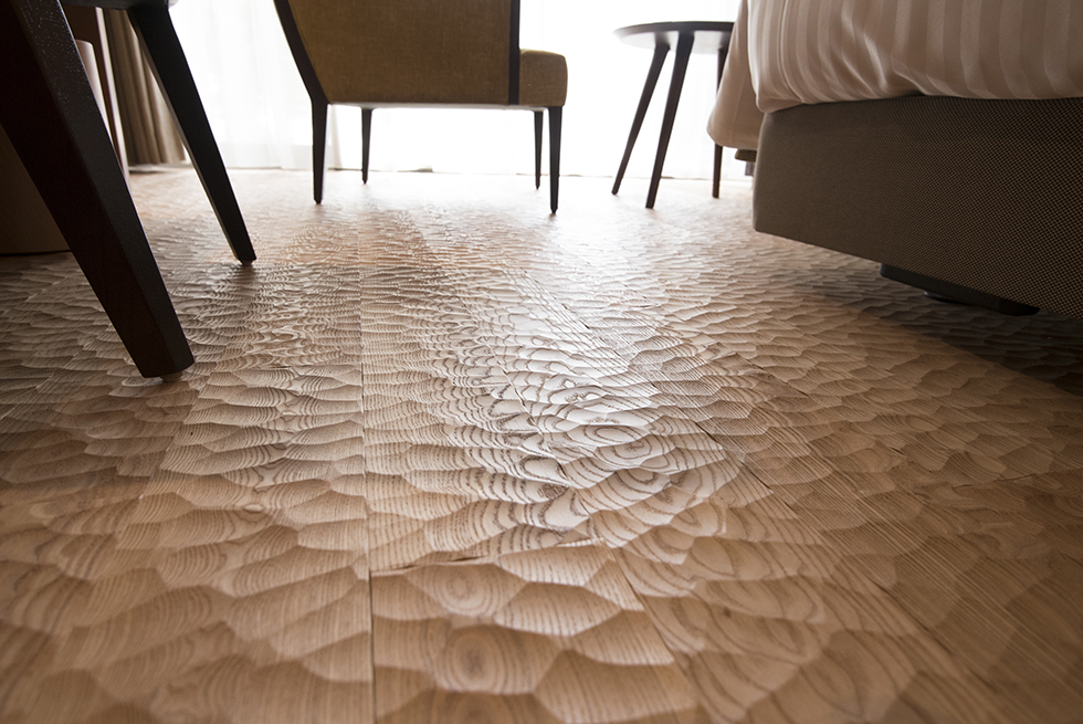 自然と共存する客室