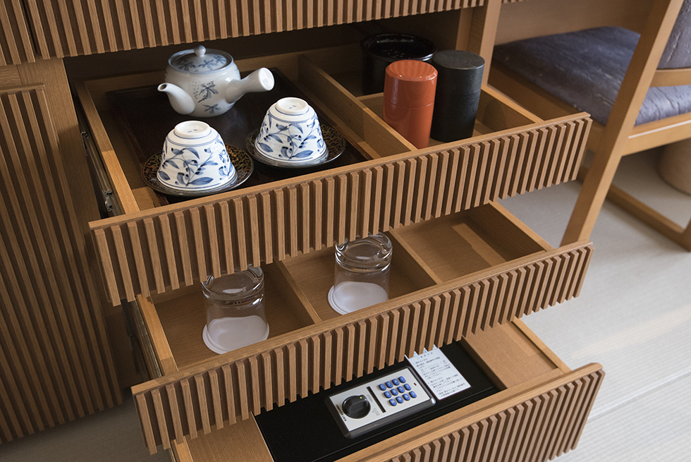 自然と共存する客室