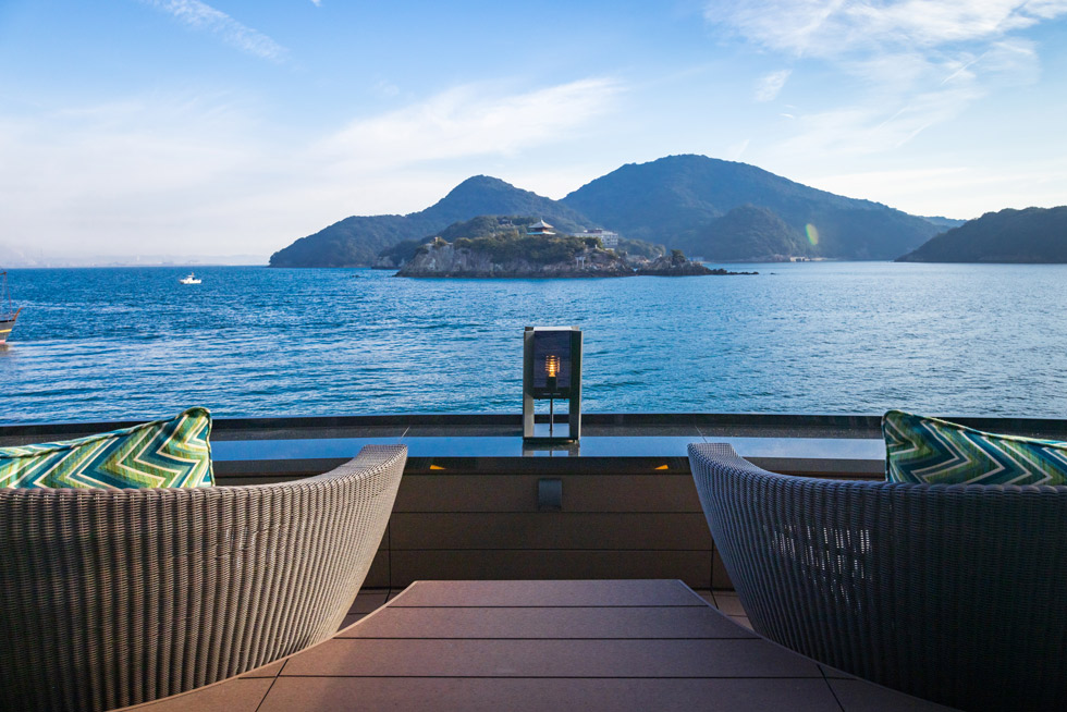 景色と一体となる滞在体験